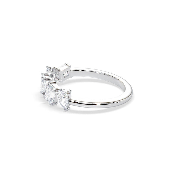 14K 1.5ct Natural Diamond Half Eternity Band