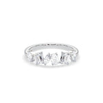 14K 1.5ct Natural Diamond Half Eternity Band