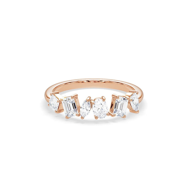 14K 1.5ct Lab Grown Diamond Half Eternity Band