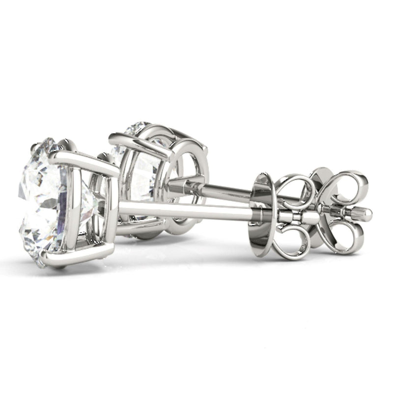 14K 1.5ct Natural Diamond Solitaire Stud Earrings