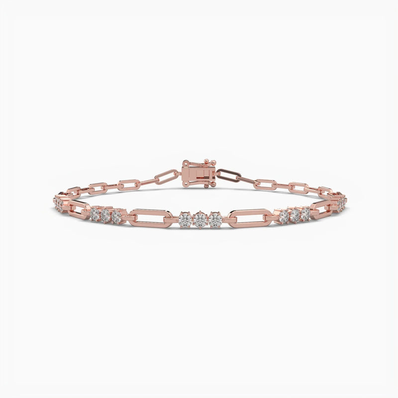 14K 1.2ct Lab Grown Diamond Bracelet