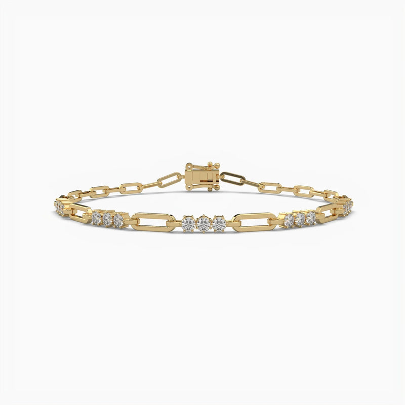 14K 1.2ct Lab Grown Diamond Bracelet