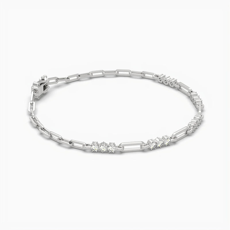 14K 1.2ct Lab Grown Diamond Bracelet