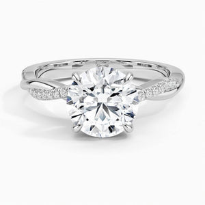 14K 2.5ct Natural Diamond Round Cut Solitaire Engagement Ring