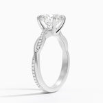 14K 2.5ct Lab Grown Diamond Round Cut Solitaire Engagement Ring