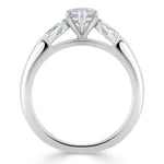 14K 1.26ct Lab Grown Diamond Marquise Cut Three Stone Engagement Ring