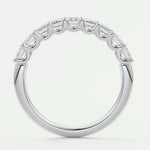 14K Natural Diamond Emerald Cut Eternity Wedding Band