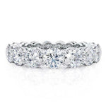 18K Solid Gold 0.85 CT Natural Diamond Round Cut Full Eternity Band