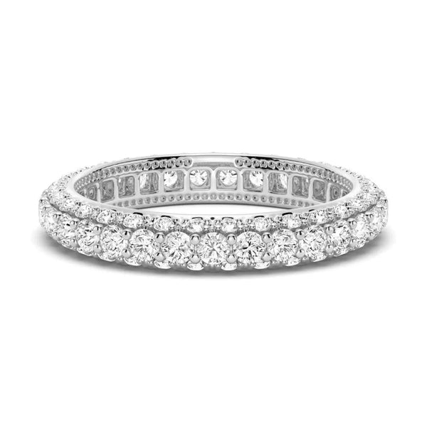 14K Lab Grown Diamond Pave Eternity Band