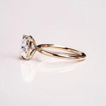 18K Solid Gold 3.00 CT Lab Grown Diamond Elongated Cushion Cut Solitaire Engagement Ring - View 6