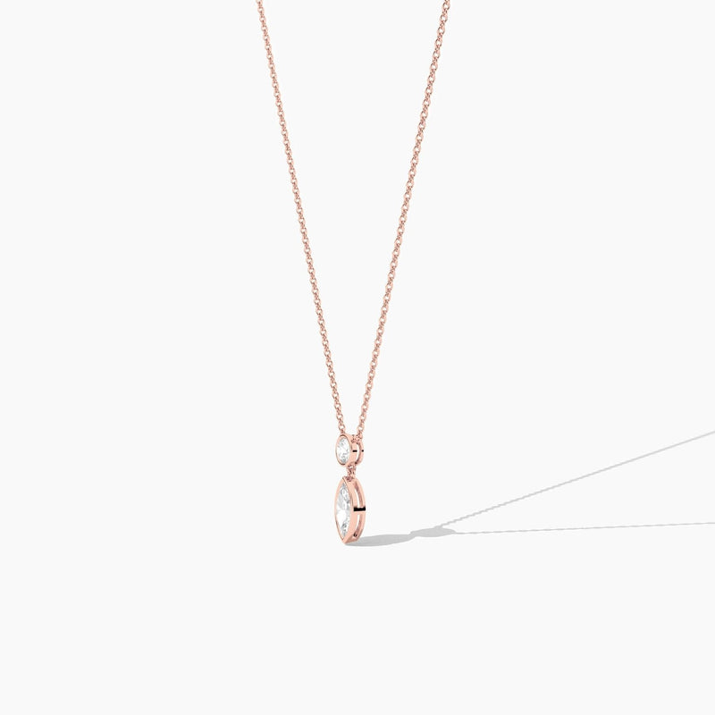 14K Lab Grown Diamond Marquise Cut Necklace
