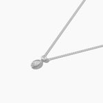 18k Solid Gold Natural Marquise Cut Drop Necklaces For Women - Detail | Riyanika Jewels