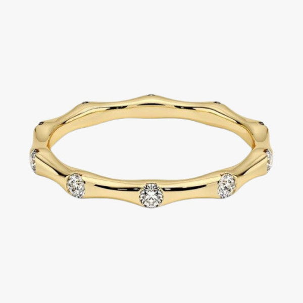14K Natural Diamond Eternity Ring