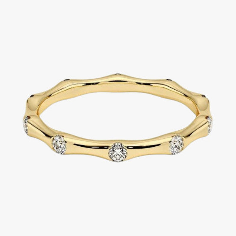 14K Natural Diamond Eternity Ring