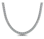 14K Solid Gold Lab Grown Diamond Tennis Necklace