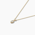 18k Solid Gold Natural Marquise Cut Drop Necklaces For Women - View 7 | Riyanika Jewels
