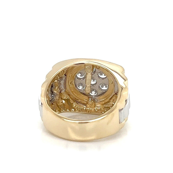 14K 1.5ct Lab Grown Diamond Cluster Ring