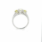 14K 1.5ct Natural Diamond Three Stone Ring