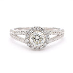 14K 1.15ct Lab Grown Diamond Round Cut Engagement Ring