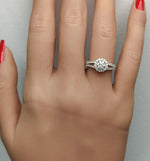 14K 1.15ct Lab Grown Diamond Round Cut Engagement Ring