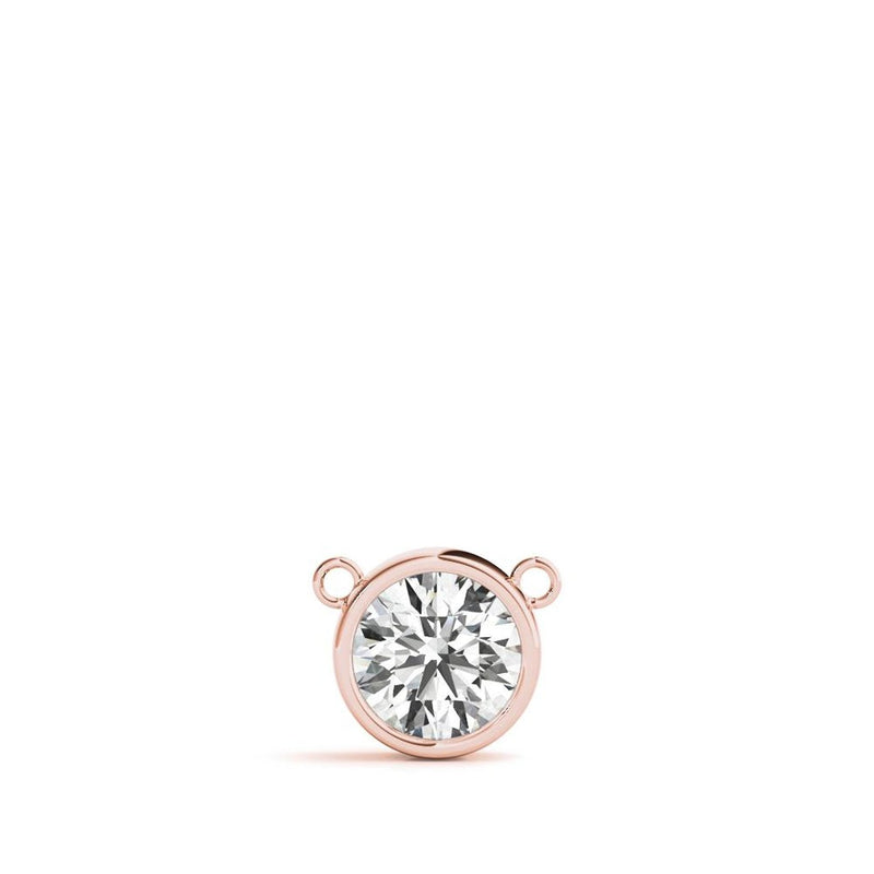 14K 1ct Lab Grown Diamond Solitaire Pendant