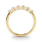 18K Solid Gold 1.00 CTW 5-Stone Lab Grown Diamond Band - Alternate Angle | Riyanika Jewels