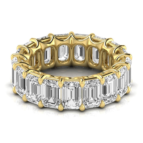 14K 2ct Natural Diamond Emerald Cut Eternity Band