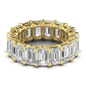 14K 2ct Lab Grown Diamond Emerald Cut Eternity Band