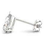 18K Solid Gold 1.50 CTW Lab Grown Diamond Pear Cut Stud Earrings - View 6 | Riyanika Jewels