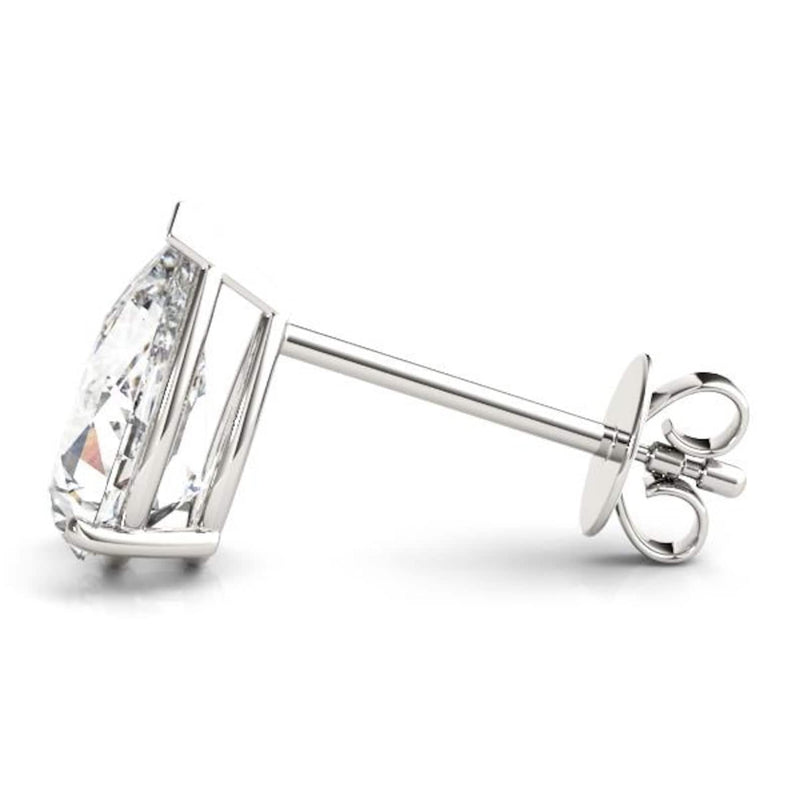 14K 1.5ct Natural Diamond Pear Cut Stud Earrings