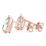 14K 1.5ct Natural Diamond Pear Cut Stud Earrings