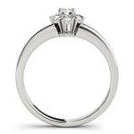 18K Solid Gold 0.25 CTW Lab Grown Diamond Fleur de Diamant Bloom Ring - Alternate Angle
