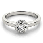 18K Solid Gold 0.25 CTW Natural Diamond Fleur de Diamant Bloom Ring - Detail | Riyanika Jewels