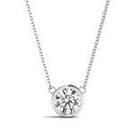 14K 1ct Natural Diamond Solitaire Pendant