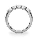 18K Solid Gold 0.50 CT Natural Diamond U-Prong Ring - Side View | Riyanika Jewels