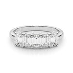18K Solid Gold 1.00 CTW 5-Stone Natural Diamond Band