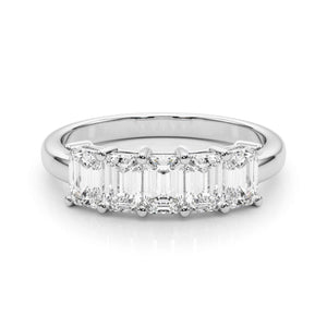 18K Solid Gold 1.00 CTW 5-Stone Natural Diamond Band