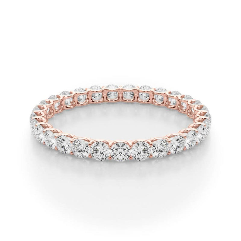 14K Natural Diamond Eternity Band