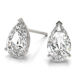 14K 1.5ct Natural Diamond Pear Cut Stud Earrings