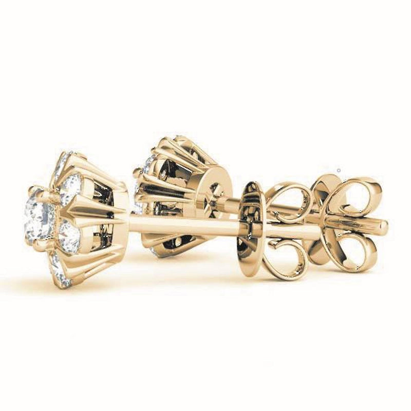 14K 0.5ct Natural Diamond Stud Earrings