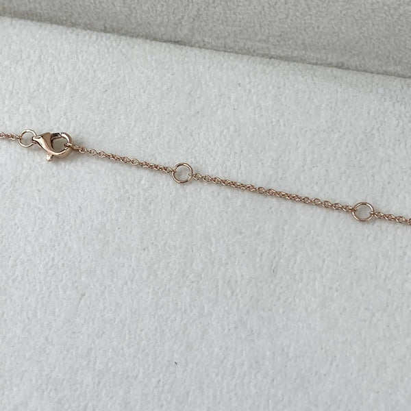 14K Lab Grown Diamond Marquise Cut Cluster Pendant Necklace