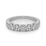 18K Solid Gold 2.50ct Natural Diamond 5-Stone Ring - Side View | Riyanika Jewels