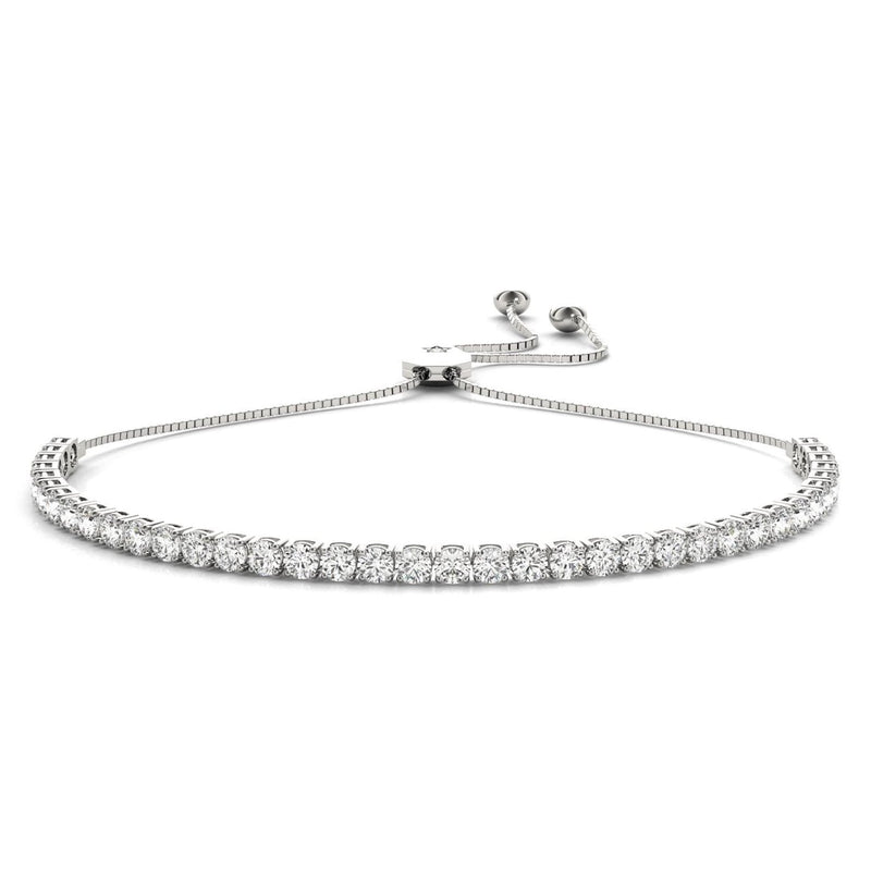 14K 3.5ct Natural Diamond Tennis Bracelet