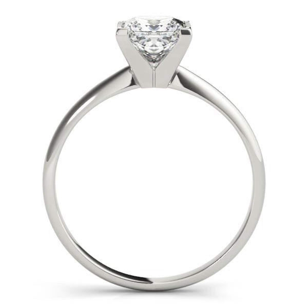 14K 1ct Lab Grown Diamond Princess Cut Solitaire Engagement Ring