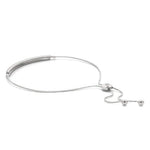 18K Solid Gold 0.50 Ct Lab Grown Diamond Adjustable Two-Row Bar Bracelet - Detail | Riyanika Jewels
