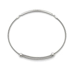 18K Solid Gold 0.50 Ct Lab Grown Diamond Flexible Rope Chain Bracelet - Detail | Riyanika Jewels