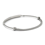18K Solid Gold 0.75 Ct Natural Diamond Three-Row Bar Bracelet - Detail | Riyanika Jewels