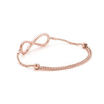 18K Solid Gold 0.50 Ct Natural Diamond Infinity Bracelet - Detail | Riyanika Jewels