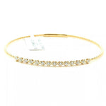 14K Solid Gold Flexible Lab Grown Diamond Bracelet
