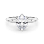 14K 1ct Lab Grown Diamond Oval Cut Solitaire Engagement Ring